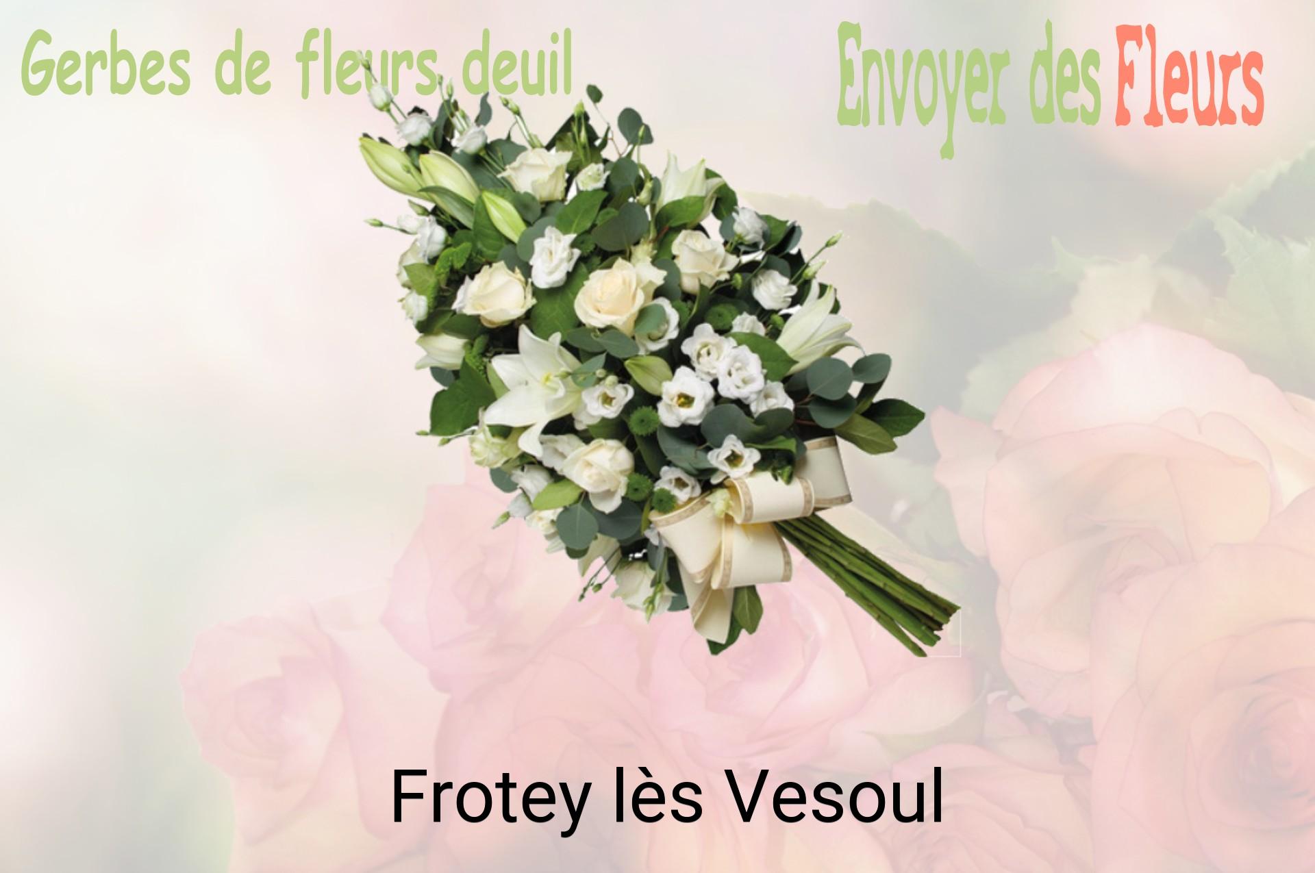Gerbe de fleurs de deuil livrée à Frotey-lès-Vesoul